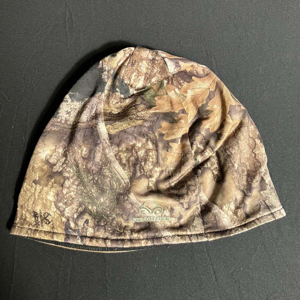 Realtree Men's APX Reversible Hunting Beanie Camo Black